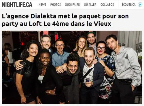 Photo Équipe Diaketa - Party 5e anniversaire 2015 - Crédit: Paméla Lajeunesse