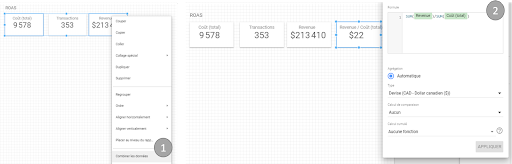 Data Studio scorecards