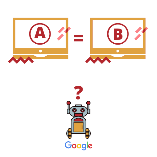Contenu Dupliqué inefficace pour le SEO Contenu dupliqué sur un site Web créant de la confusion chez le robot de Google