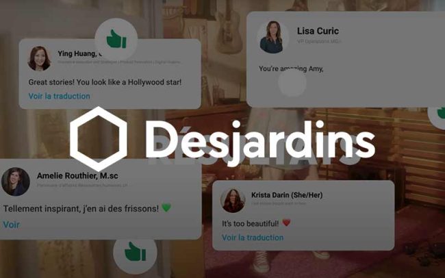 Commentaires Réseaux Sociaux campagne Desjardins