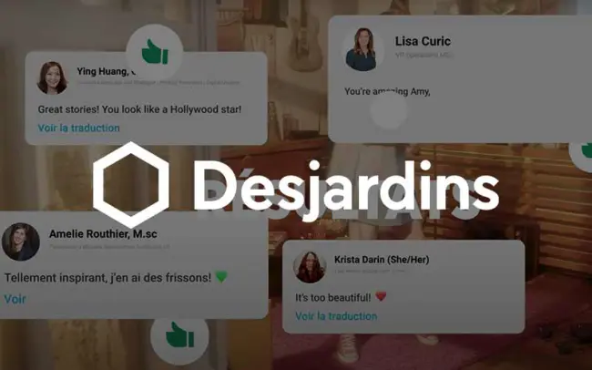 Commentaires Réseaux Sociaux campagne Desjardins